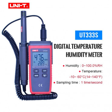 UNI-T UT333S Digital Temperature Humidity Meter Thermometer & Hygrometer