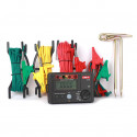 UNI-T UT522 Digital Earth Tester – 4000 Counts, 0–4000Ω Earth Resistance, 2-Wire & 3-Wire Testing, Professional Ground Tester