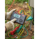 UNI-T UT522 Digital Earth Tester – 4000 Counts, 0–4000Ω Earth Resistance, 2-Wire & 3-Wire Testing, Professional Ground Tester