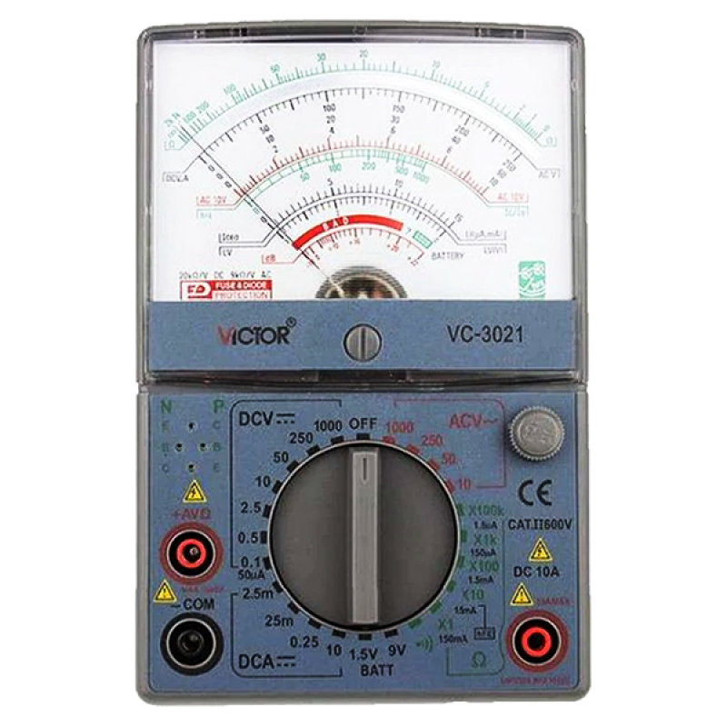 VICTOR 3021 Analogue Meter 1000V 10A 200MΩ Model: VC3021