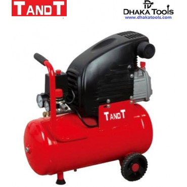TANDT Air Compressor, Tank Capacity: 24L, 2 HP,  Model : TT2024