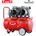 TANDT 50L Air Compressor (Silent), Oil free & Soundless, Tank Capacity: 50L, 1700W, 7bar, Model: TT2550S