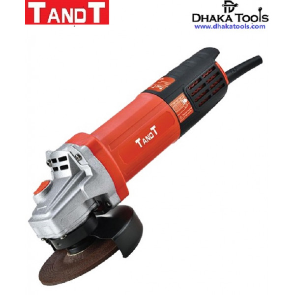 TANDT 4", 1000W, Angle Grinder Back Switch, Disc: 100 mm ( 4'' ), Speed : 11000 rpm Model: TT4100