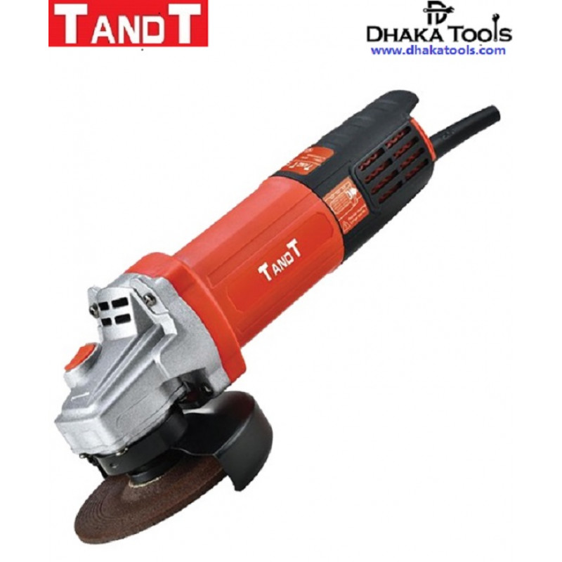 TANDT 4", 1000W, Angle Grinder Back Switch, Disc: 100 mm ( 4'' ), Speed : 11000 rpm Model: TT4100