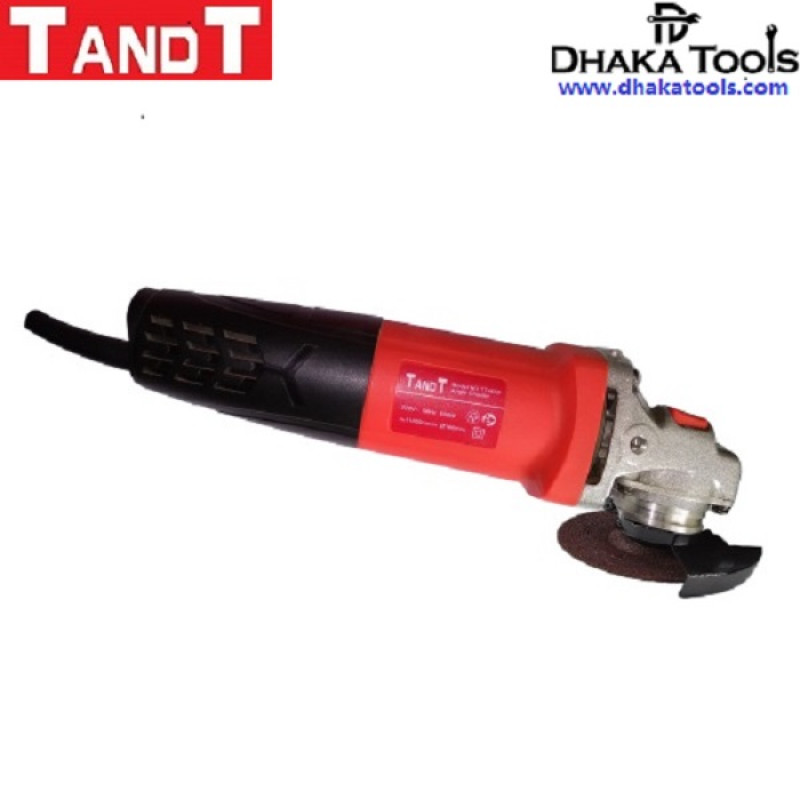 TANDT 4", 650w  Angle Grinder, Back switch, Disc: 100 mm ( 4'' ), Speed : 11000 rpm  - TT4650 