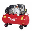 TANDT Belt Air Compressor TTBA1002 – 3 HP (2200W), 100L Tank, 8 Bar (116 PSI), 250 L/min Air Displacement, Industrial Air Compressor; Model: TTBA1002