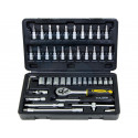 TOLSEN 46Pcs Socket Ratchet Wrench Set (1/4" Drive) Industrial Series Model: 15138