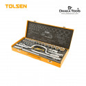 TOLSEN 24Pcs 1/2" Socket Set with Steel Case  Model: 15141