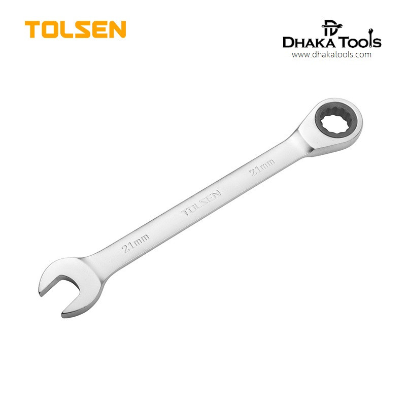 TOLSEN 21mm Combination Ratchet Spanner Model: 15217
