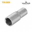 TOLSEN Deep Socket Wrench 1/2" Drive (12mm) Industrial Grade 16562