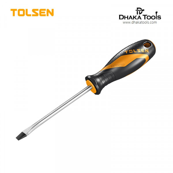 TOLSEN 5.5 x 100mm Slotted Flat Screwdriver GriPro Series Model: 20003