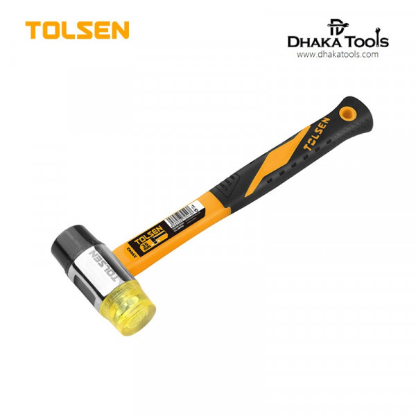 TOLSEN 400g Two Way  Mallet 35mm Plastic Nylon Fiberglass Handle Model: 25042