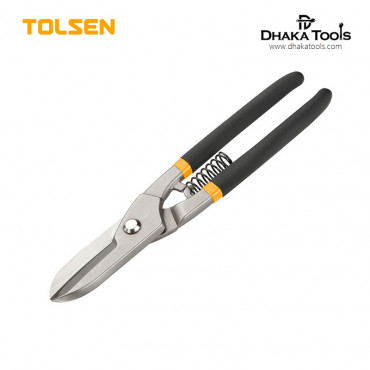 TOLSEN 10" Professional Tinman's Snips (250mm) Bi-Dipped Handle Model: 30030