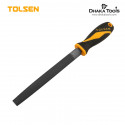 TOLSEN 8" Steel File Half Round  TPR Handle 32005