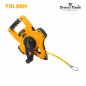 TOLSEN 100ft Steel Measuring Tape (100ft x 1/2) Metric and Inch Industrial grade Model: 35013