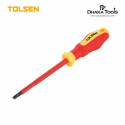 TOLSEN VDE Flat Screwdriver (4.0x100mm) 1000V, VDE Certification Model: 38001