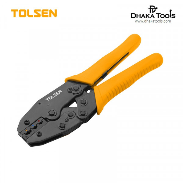 TOLSEN 8.7" Rachet Crimping Plier (8.7 Inch or 220mm) Industrial Model: 38056
