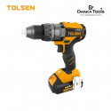 TOLSEN 20V Li-ion Brushless Cordless impact Drill Industrial With 14pcs accessories Model 87254