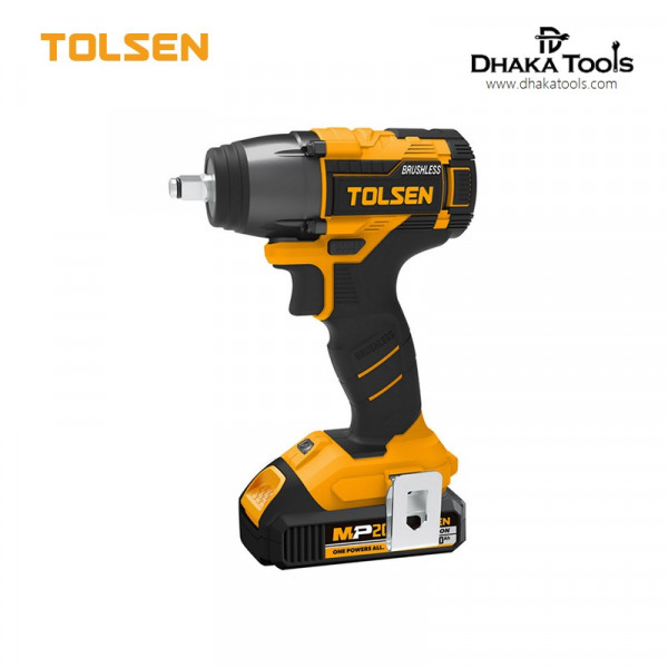 Tolsen 20V Li-ion Brushless Cordless Impact Wrench Model: 87258