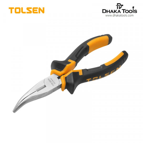TOLSEN 6" Bent Nose Pliers (6") TPR Handle Model: 10008