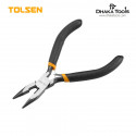 TOLSEN 4.5" Mini Long Nose Pliers  Bi-Dipped Handle Model: 10031