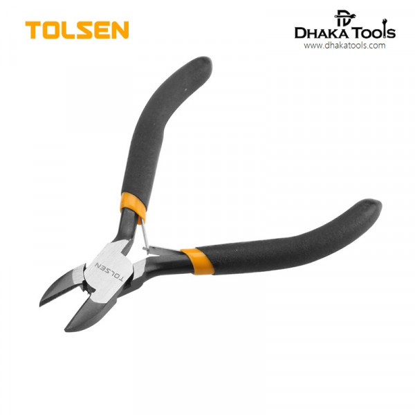 TOLSEN 4.5" Mini Diagonal cutting Pliers  Bi-Dipped Handle Model: 10033
