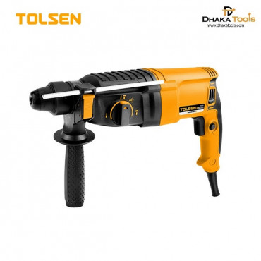 TOLSEN 800w Rotary Hammer Drill 40mm with /Free 5 sds + Bit and Hard case 2.8J Industrial FX Series Model: 79510
