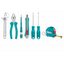 TOTAL 7Pcs Hand Tools Set Household Tool Set Model: THKTHP90076