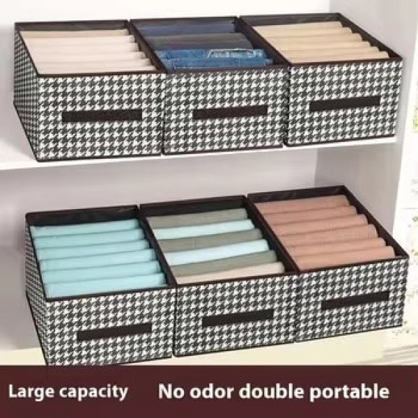 New Printed Cloth Storage Box ( 6 Pcs )