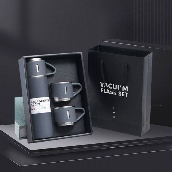 Vacuum Flask Set(Gray)
