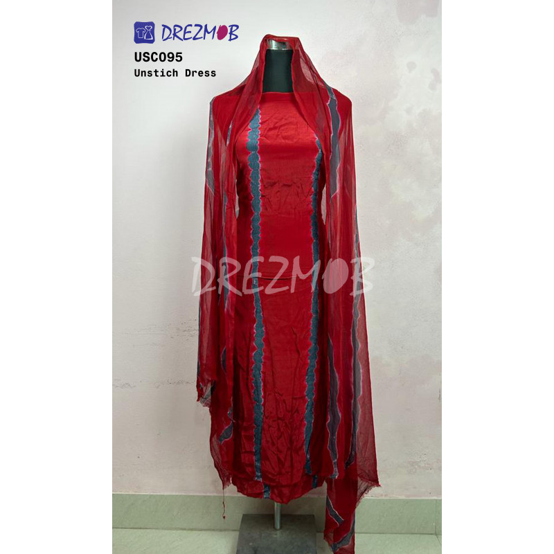 Unstitched Silk 2 Pcs USC95 (Tie-Dye) 