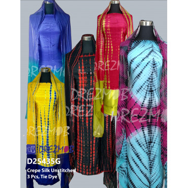 Unstitched Silk 3 Pc...