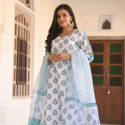 Women Kurta and Pant Set Pure Cotton