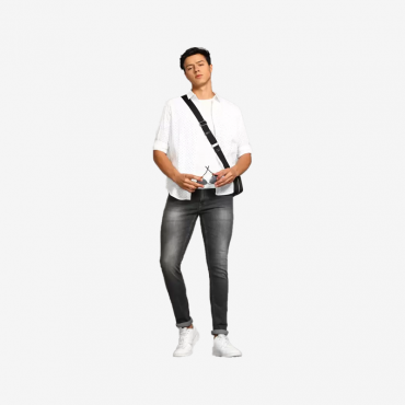 Men Slim Mid Rise Gr...