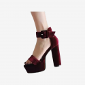 Women Red Heels Sandal