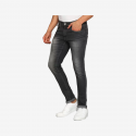 Men Slim Mid Rise Grey Jeans