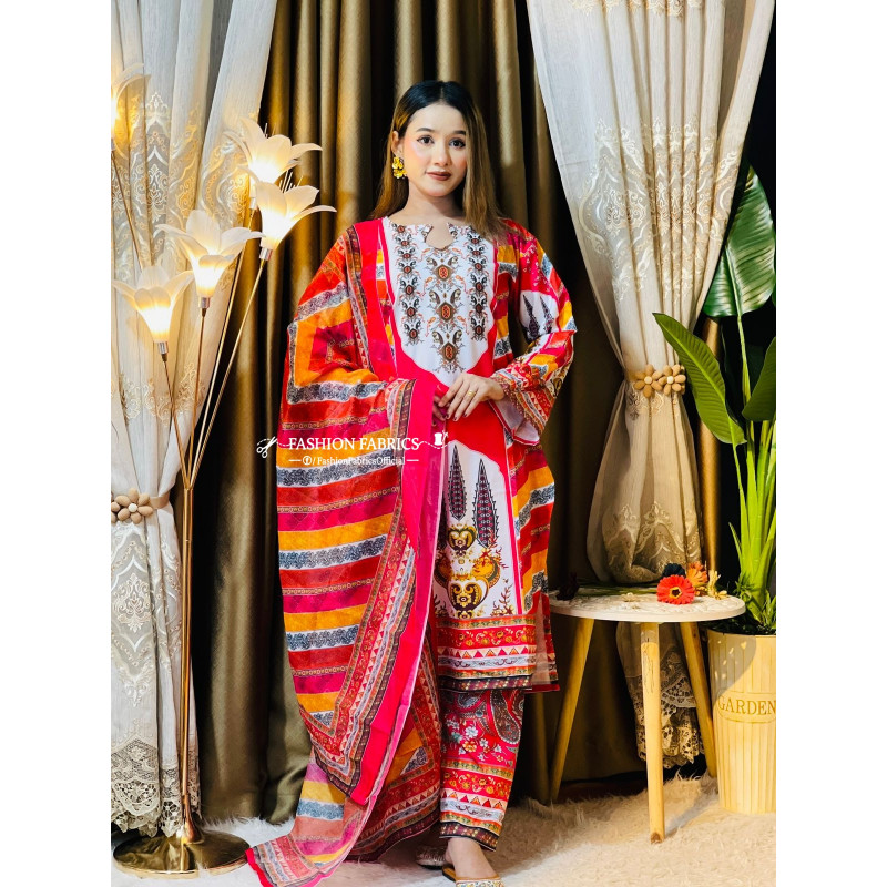 Premium Digital Print Dress