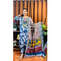 গুলবাহার ডিজিটাল প্রিন্ট  ড্রেস