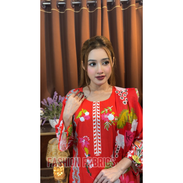 Premium Digital Print Dress