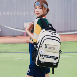 Academy Style Waterproof School Book Bag (Black)