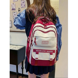 Academy Style Waterproof School Book Bag (Merun)