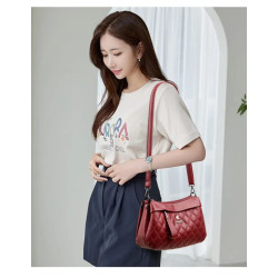 New Crossbody vintage bag ( Meroon)