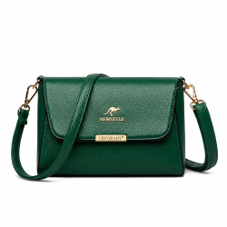 New Style Kangaroo Shoulder Bag with Adjustable Strap (Dark Green)