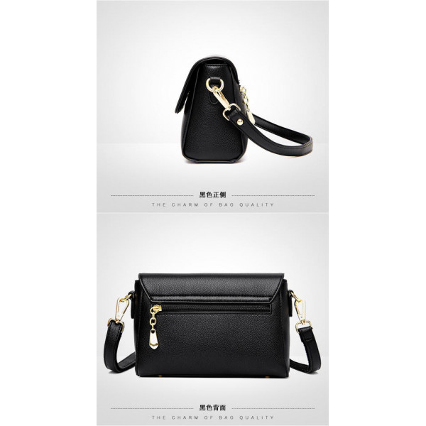 New Style Kangaroo Shoulder Bag with Adjustable Strap (Black)