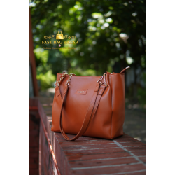 Signature Classic shoulder womens tote bags ( Brown) 