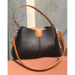 Foxer Casual Tote Handbag( Black )