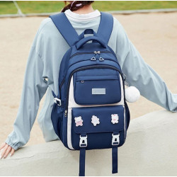 Academy Style Doll  School & Travel Backpack (Navy Blue)