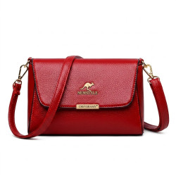 New Style Kangaroo Shoulder Bag with Adjustable Strap (Red Meroon)