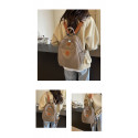 2025 New Hot Women's Backpacks Designer High Quality Soft Nylon Simple Fashion Bag(Grey)