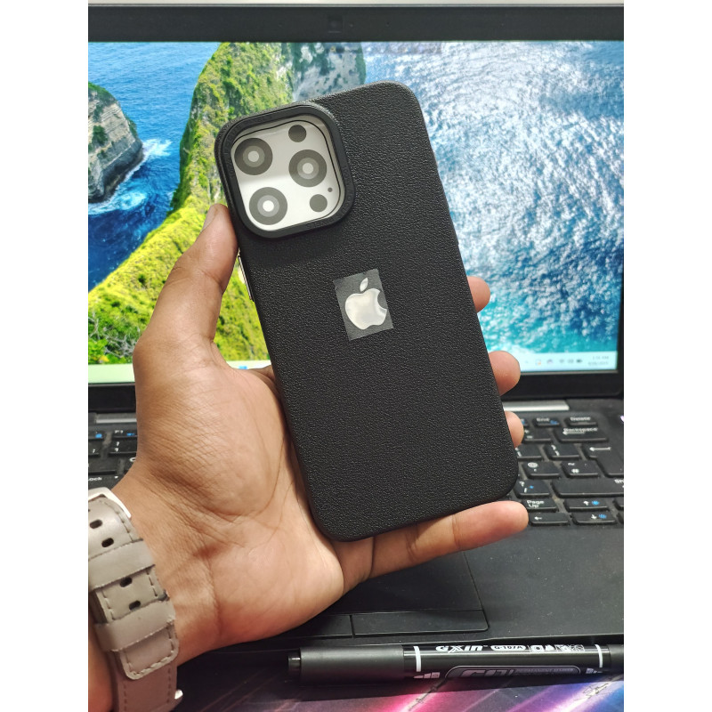 Luxury Quality Black Case for iPhone 11 to 16 Pro Max